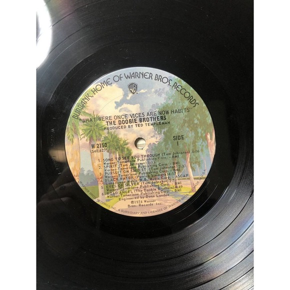 The Doobie Brothers What Were Once Vices Are Now Habits Record Vinyl LP VG - Picture 9 of 11
